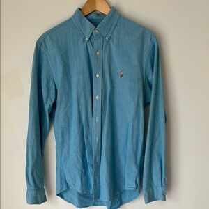 Men's Blue Button-Down Shirt